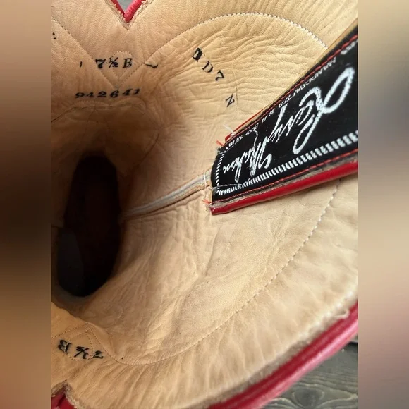 Vintage Larry Mahan Sweetheart ❤️ Design Women’s Cowboy Boots - Picture 6 of 8